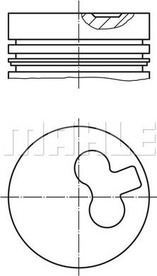 MAHLE 011 29 01 - Поршень abcparts.ee