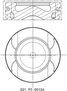MAHLE 021 PI 00134 000 - Поршень abcparts.ee