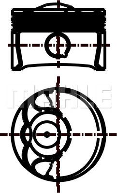 MAHLE 028 01 00 - Поршень abcparts.ee