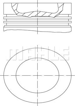 MAHLE 028 PI 00138 000 - Поршень abcparts.ee