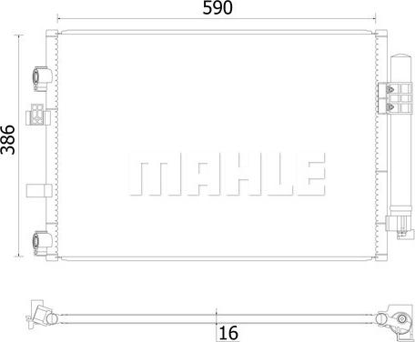 MAHLE AC 930 000S - Конденсатор кондиционера abcparts.ee