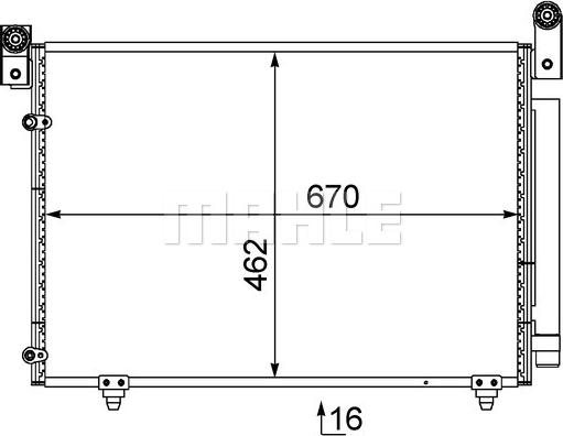 MAHLE AC 469 000S - Конденсатор кондиционера abcparts.ee