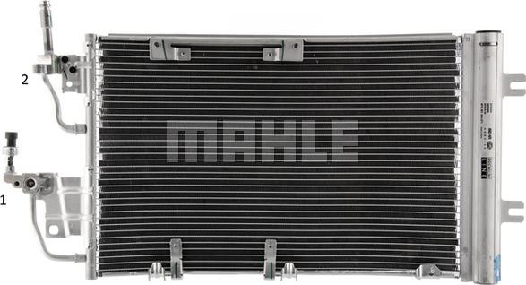 MAHLE AC 400 000P - Конденсатор кондиционера abcparts.ee