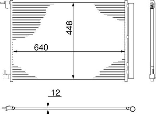 MAHLE AC 412 000S - Конденсатор кондиционера abcparts.ee