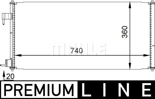 MAHLE AC 689 000P - Конденсатор кондиционера abcparts.ee
