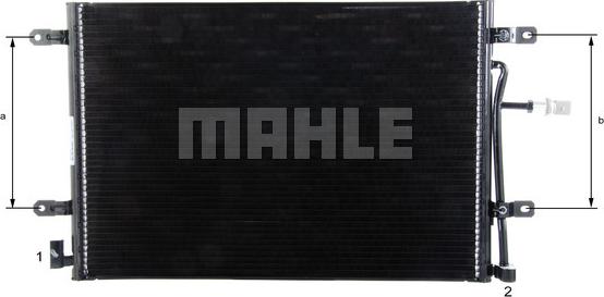 MAHLE AC 812 000P - Конденсатор кондиционера abcparts.ee