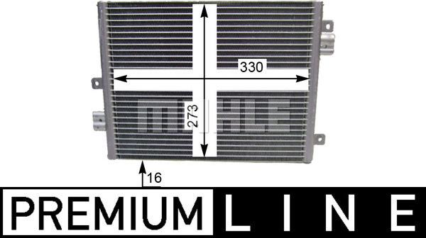 MAHLE AC 354 000P - Конденсатор кондиционера abcparts.ee