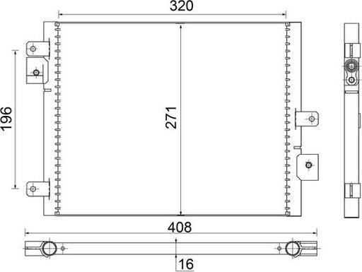 MAHLE AC 354 000S - Конденсатор кондиционера abcparts.ee