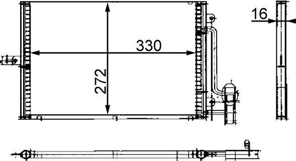 MAHLE AC 317 000S - Конденсатор кондиционера abcparts.ee