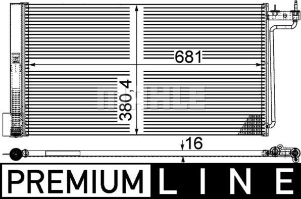 MAHLE AC 29 000P - Конденсатор кондиционера abcparts.ee
