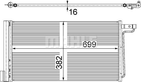 MAHLE AC 29 000S - Конденсатор кондиционера abcparts.ee