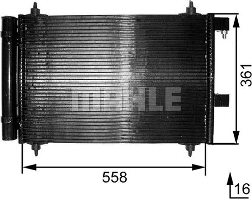 MAHLE AC 291 000S - Конденсатор кондиционера abcparts.ee