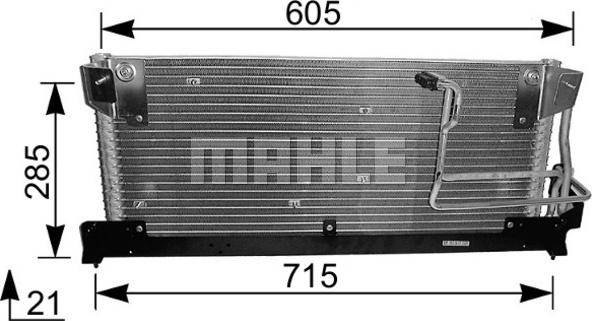 MAHLE AC 214 000S - Конденсатор кондиционера abcparts.ee