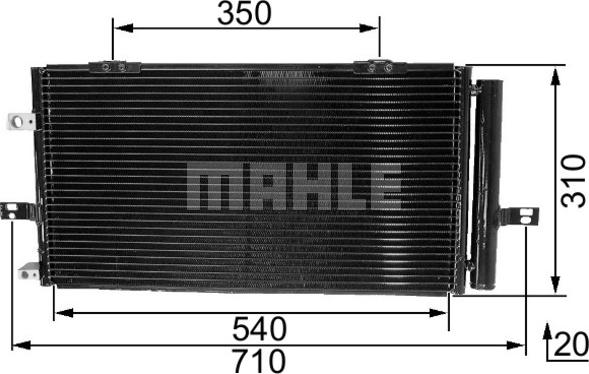 MAHLE AC 230 000S - Конденсатор кондиционера abcparts.ee