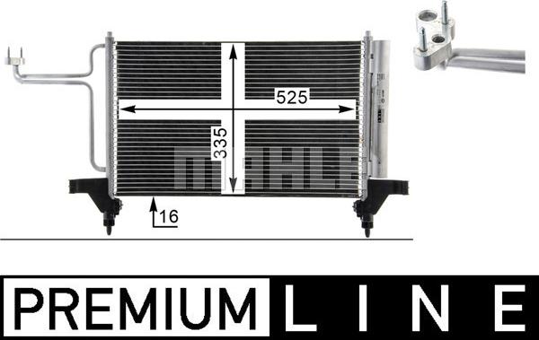 MAHLE AC 790 000P - Конденсатор кондиционера abcparts.ee