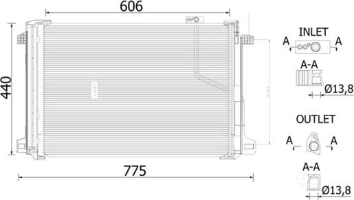 MAHLE AC 786 000S - Конденсатор кондиционера abcparts.ee