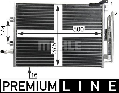 MAHLE AC 720 000P - Конденсатор кондиционера abcparts.ee