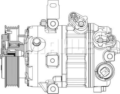 MAHLE ACP 634 000P - Компрессор кондиционера abcparts.ee
