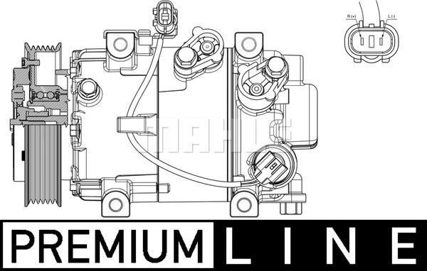 MAHLE ACP 628 000P - Компрессор кондиционера abcparts.ee