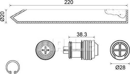MAHLE AD 300 000S - Осушитель, кондиционер abcparts.ee