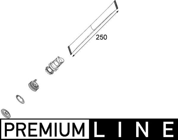 MAHLE AD 2 000P - Осушитель, кондиционер abcparts.ee