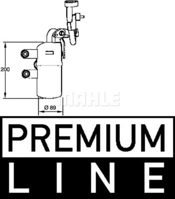 MAHLE AD 281 000P - Осушитель, кондиционер abcparts.ee