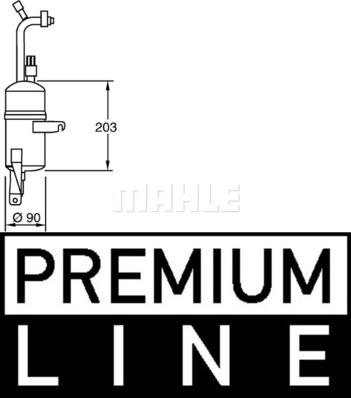 MAHLE AD 283 000P - Осушитель, кондиционер abcparts.ee