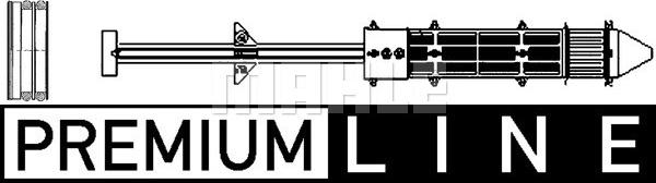 MAHLE AD 221 000P - Осушитель, кондиционер abcparts.ee