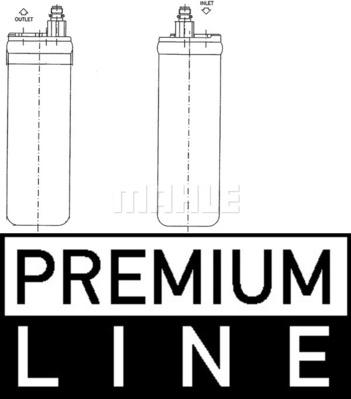 MAHLE AD 228 000P - Осушитель, кондиционер abcparts.ee