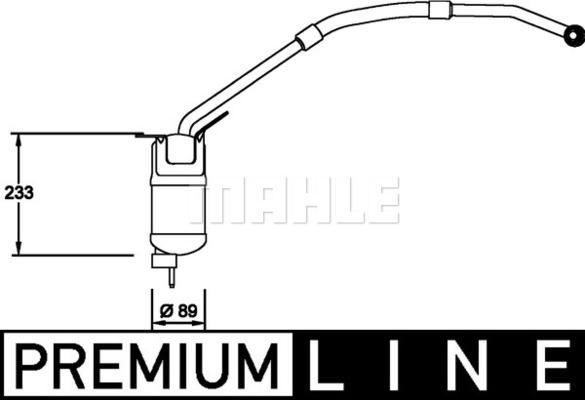 MAHLE AD 273 000P - Осушитель, кондиционер abcparts.ee