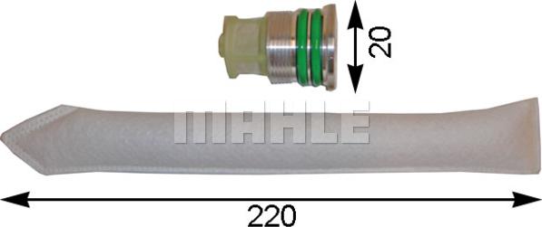 MAHLE AD 76 000S - Осушитель, кондиционер abcparts.ee