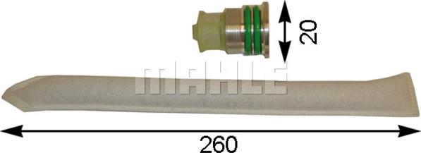 MAHLE AD 77 000S - Осушитель, кондиционер abcparts.ee