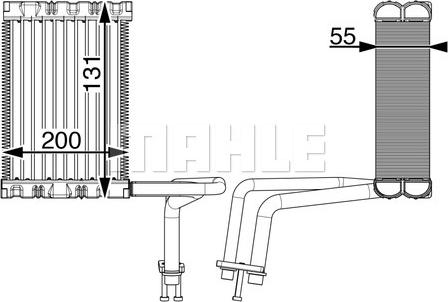 MAHLE AE 6 000P - Испаритель, кондиционер abcparts.ee