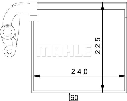 MAHLE AE 145 000P - Испаритель, кондиционер abcparts.ee