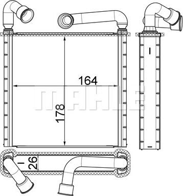 MAHLE AH 253 000S - Теплообменник, отопление салона abcparts.ee