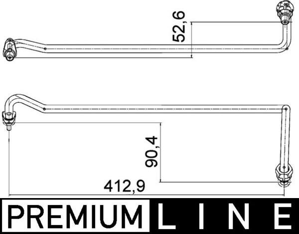 MAHLE AHX 4 000P - Масляный шланг abcparts.ee