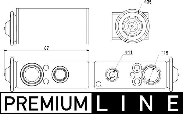 MAHLE AVE 17 000P - Расширительный клапан, кондиционер abcparts.ee