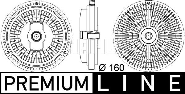 MAHLE CFC 107 000P - Сцепление, вентилятор радиатора abcparts.ee