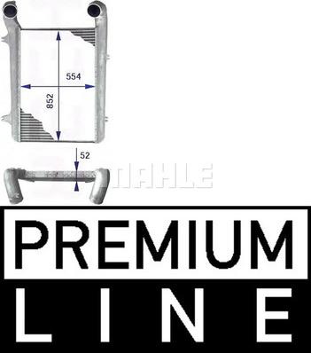 MAHLE CI 93 000P - Интеркулер, теплообменник турбины abcparts.ee