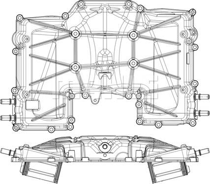 MAHLE CI 409 000P - Интеркулер, теплообменник турбины abcparts.ee