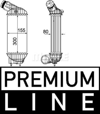 MAHLE CI 199 000P - Интеркулер, теплообменник турбины abcparts.ee