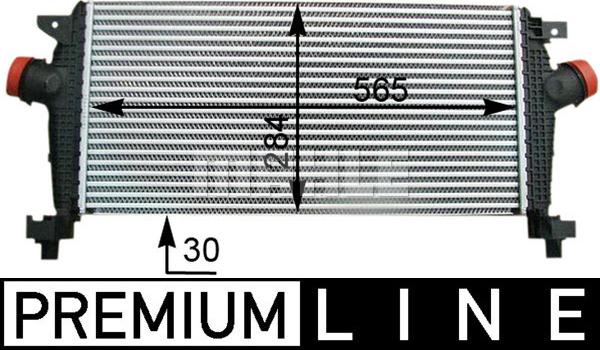 MAHLE CI 362 000P - Интеркулер, теплообменник турбины abcparts.ee