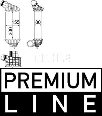 MAHLE CI 211 000P - Интеркулер, теплообменник турбины abcparts.ee