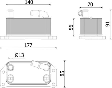 MAHLE CLC 349 000P - Масляный радиатор, двигательное масло abcparts.ee