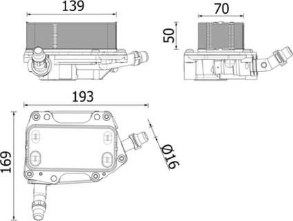 MAHLE CLC 351 000P - Масляный радиатор, автоматическая коробка передач abcparts.ee