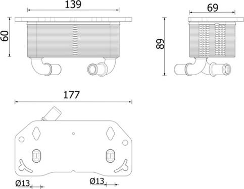 MAHLE CLC 336 000P - Масляный радиатор, двигательное масло abcparts.ee