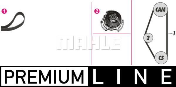 MAHLE CPK 14 000P - Водяной насос + комплект зубчатого ремня ГРМ abcparts.ee