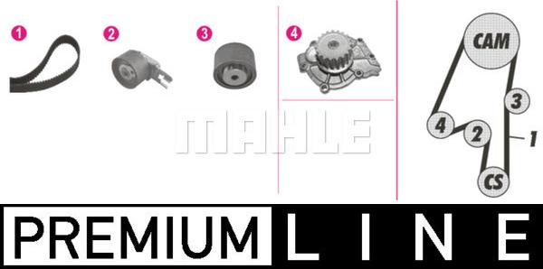 MAHLE CPK 105 000P - Водяной насос + комплект зубчатого ремня ГРМ abcparts.ee