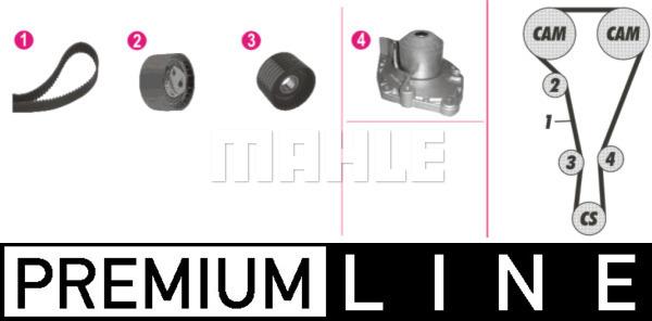 MAHLE CPK 103 000P - Водяной насос + комплект зубчатого ремня ГРМ abcparts.ee