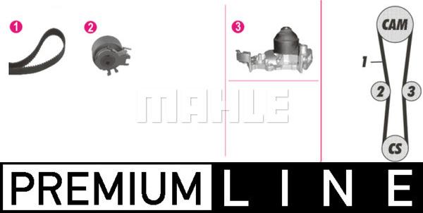 MAHLE CPK 27 000P - Водяной насос + комплект зубчатого ремня ГРМ abcparts.ee